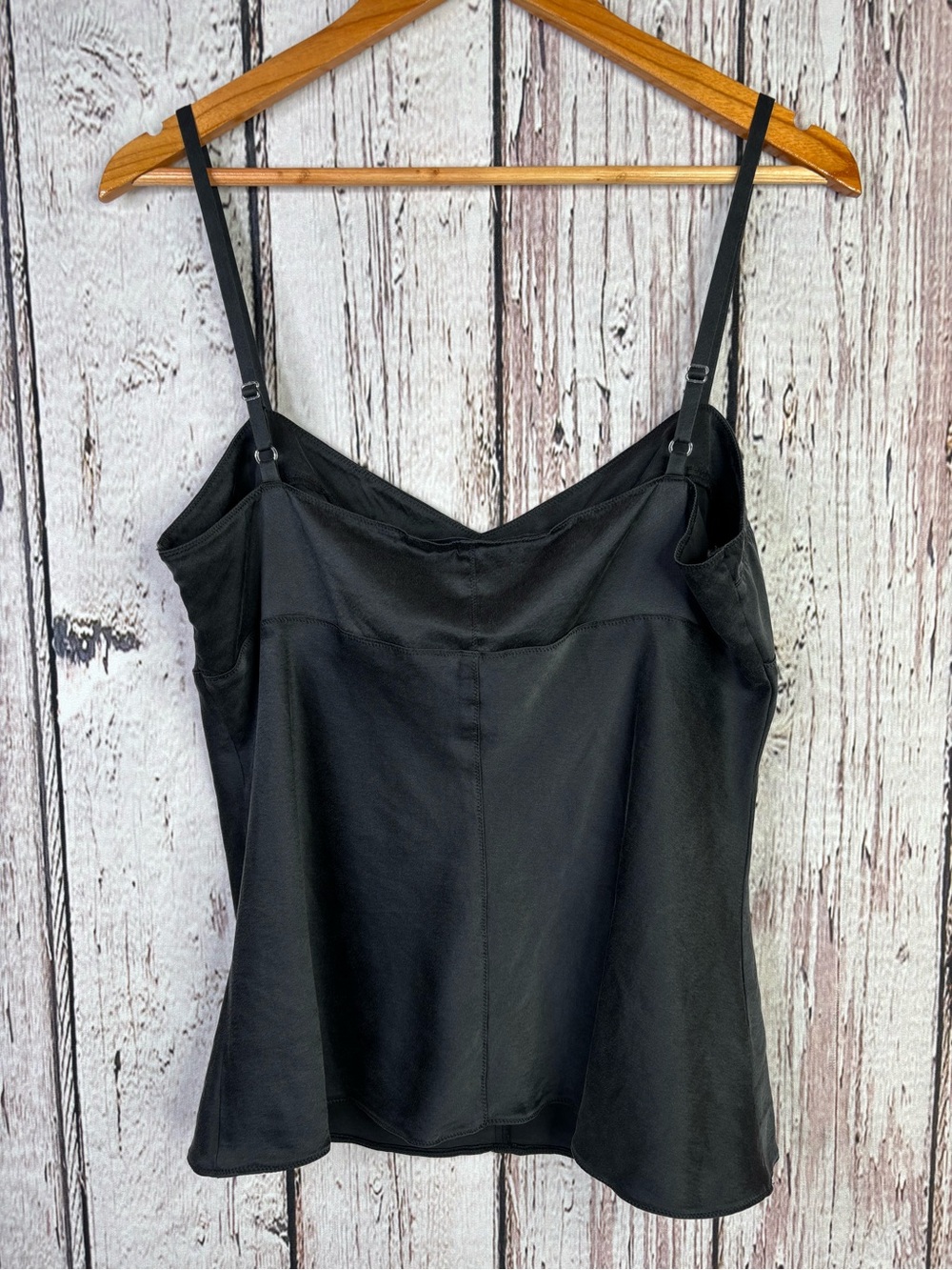 Express VINTAGE Y2K 2004 Black Silk Blend Cami Women’s Large Camisole Tank Top - Picture 5 of 15
